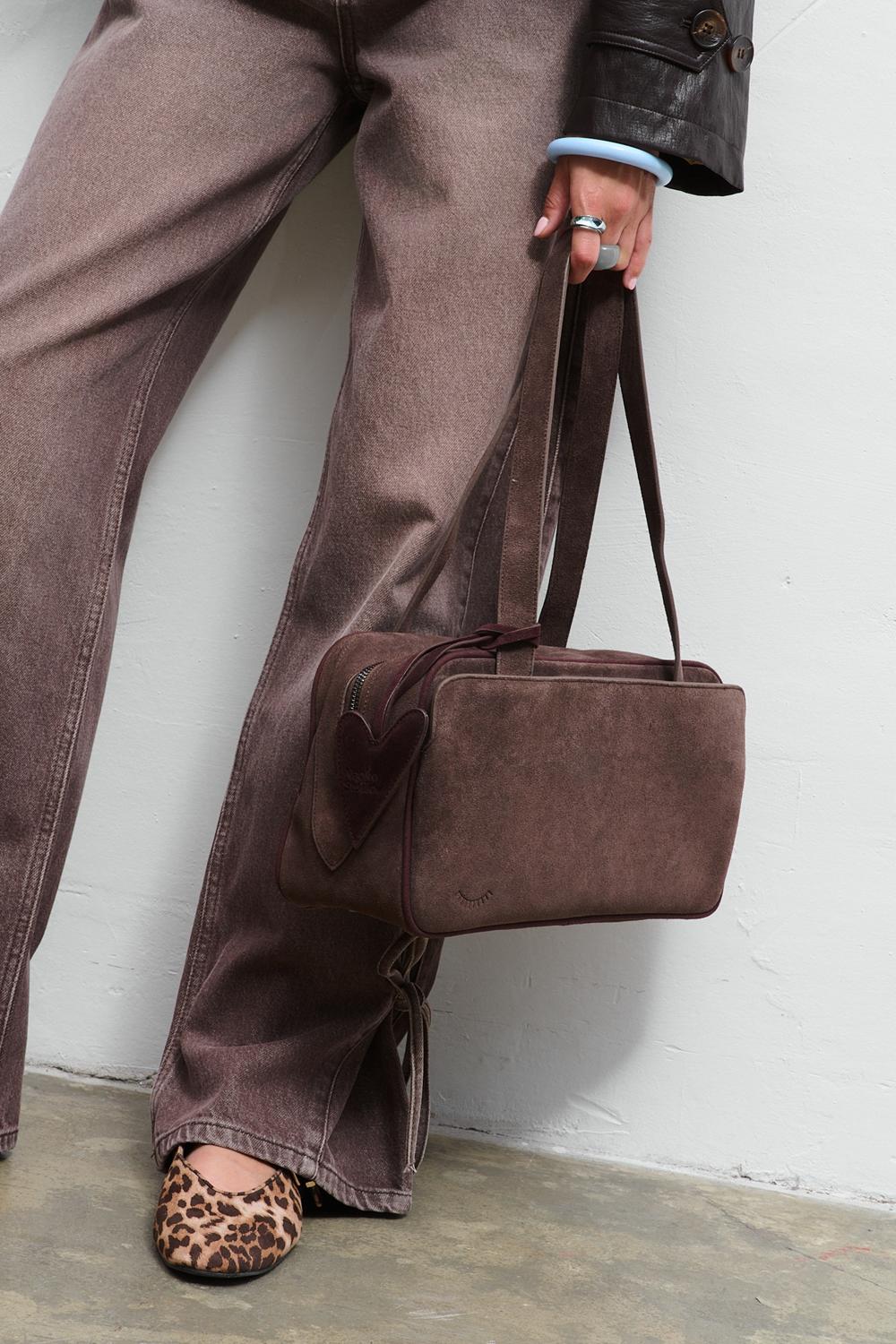 Torebka skórzana zamszowa Dear Diary