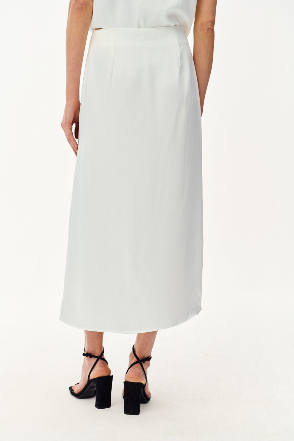 Spódnica midi z koronką Mystic Blush