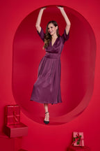 Sukienka midi Plum Affair