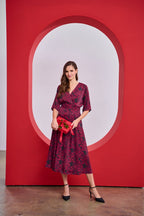 Sukienka midi Cranberry Spark