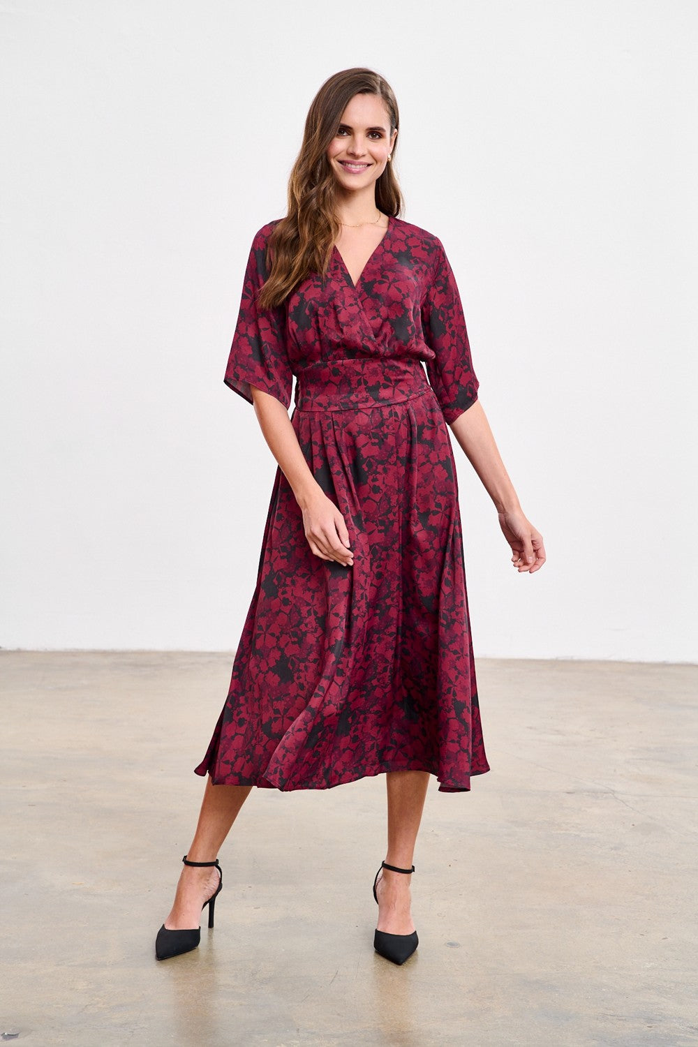 Sukienka midi Cranberry Spark