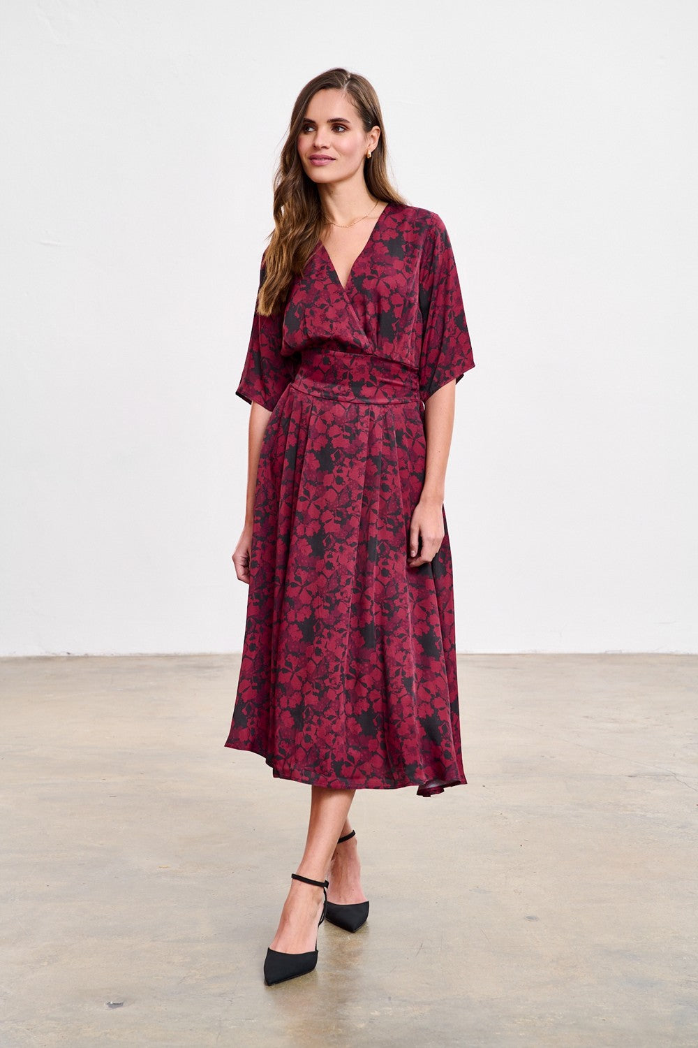 Sukienka midi Cranberry Spark