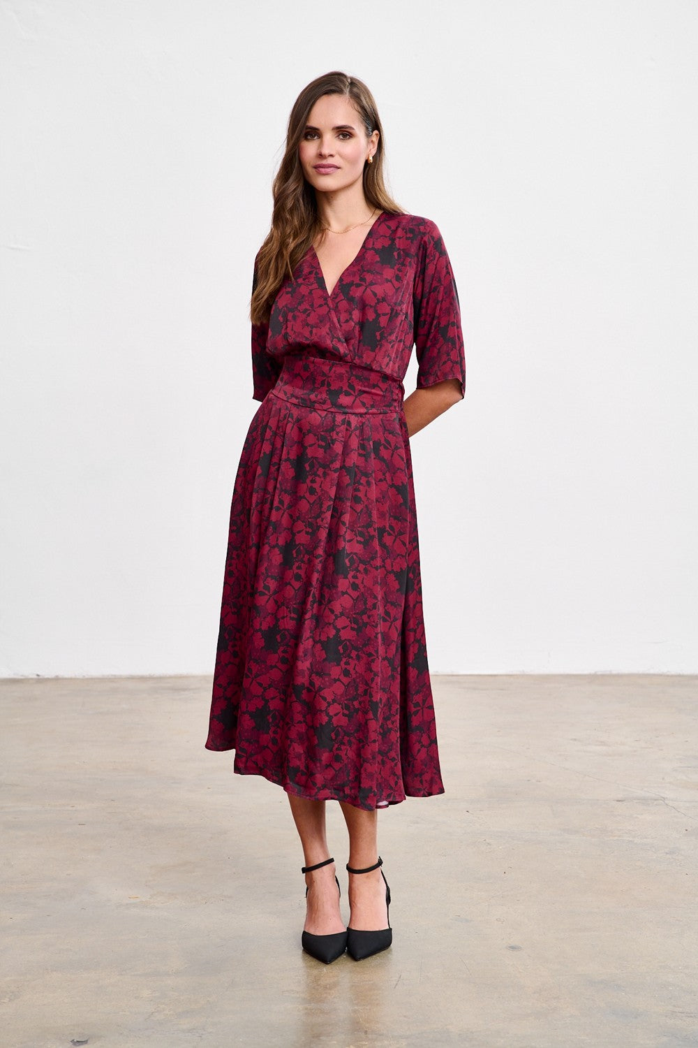 Sukienka midi Cranberry Spark
