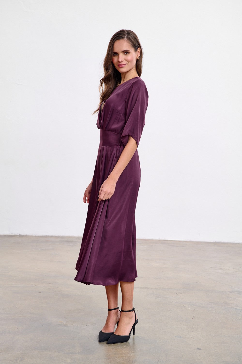Sukienka midi Plum Affair