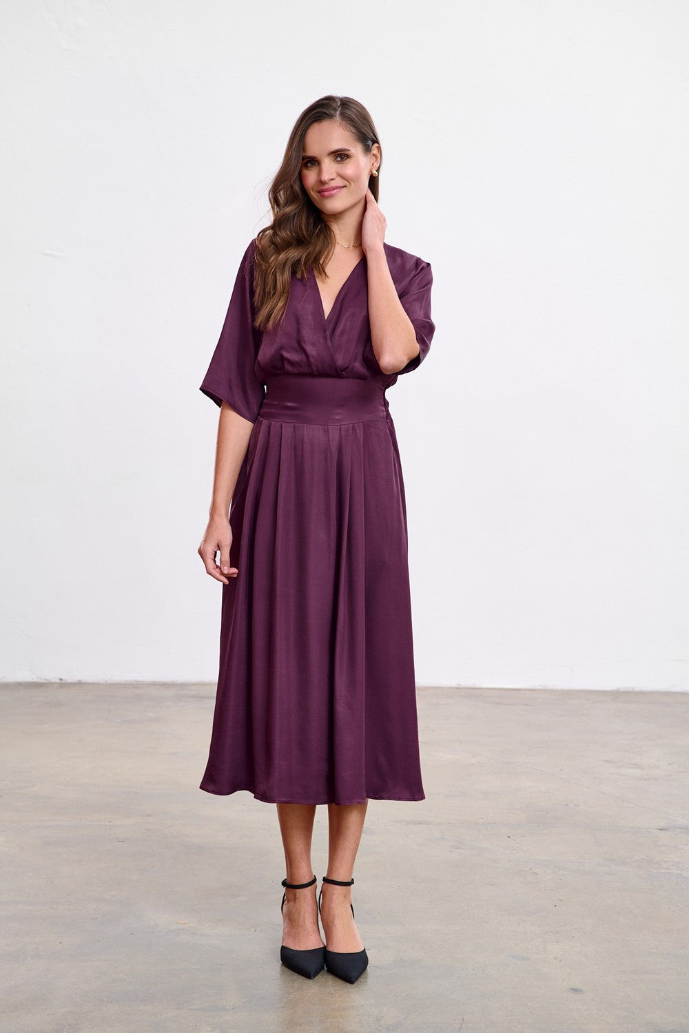 Sukienka midi Plum Affair