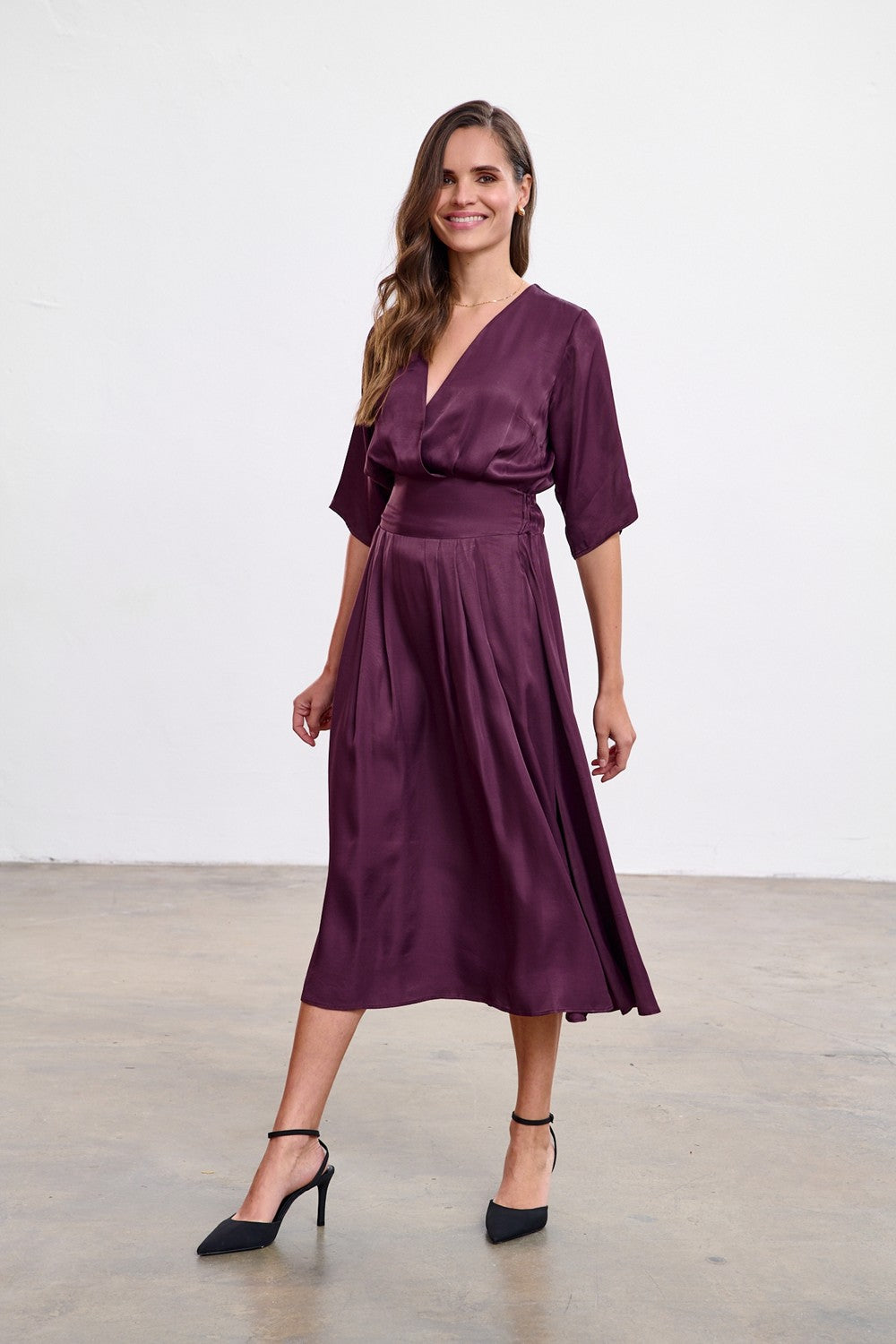 Sukienka midi Plum Affair