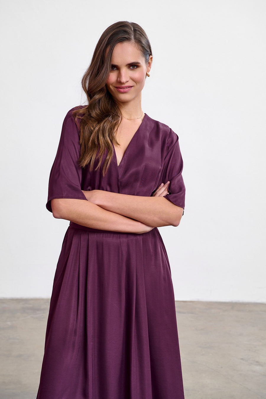 Sukienka midi Plum Affair