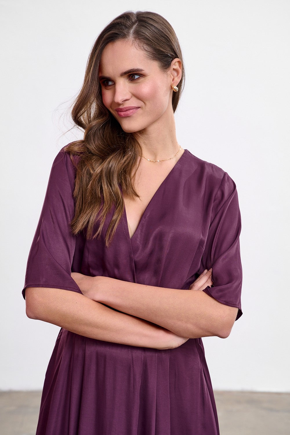 Sukienka midi Plum Affair