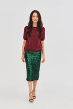 Spódnica cekinowa Emerald Glam