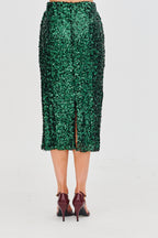 Spódnica cekinowa Emerald Glam