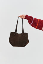 Torebka skórzana typu shopper Chocolate Glow