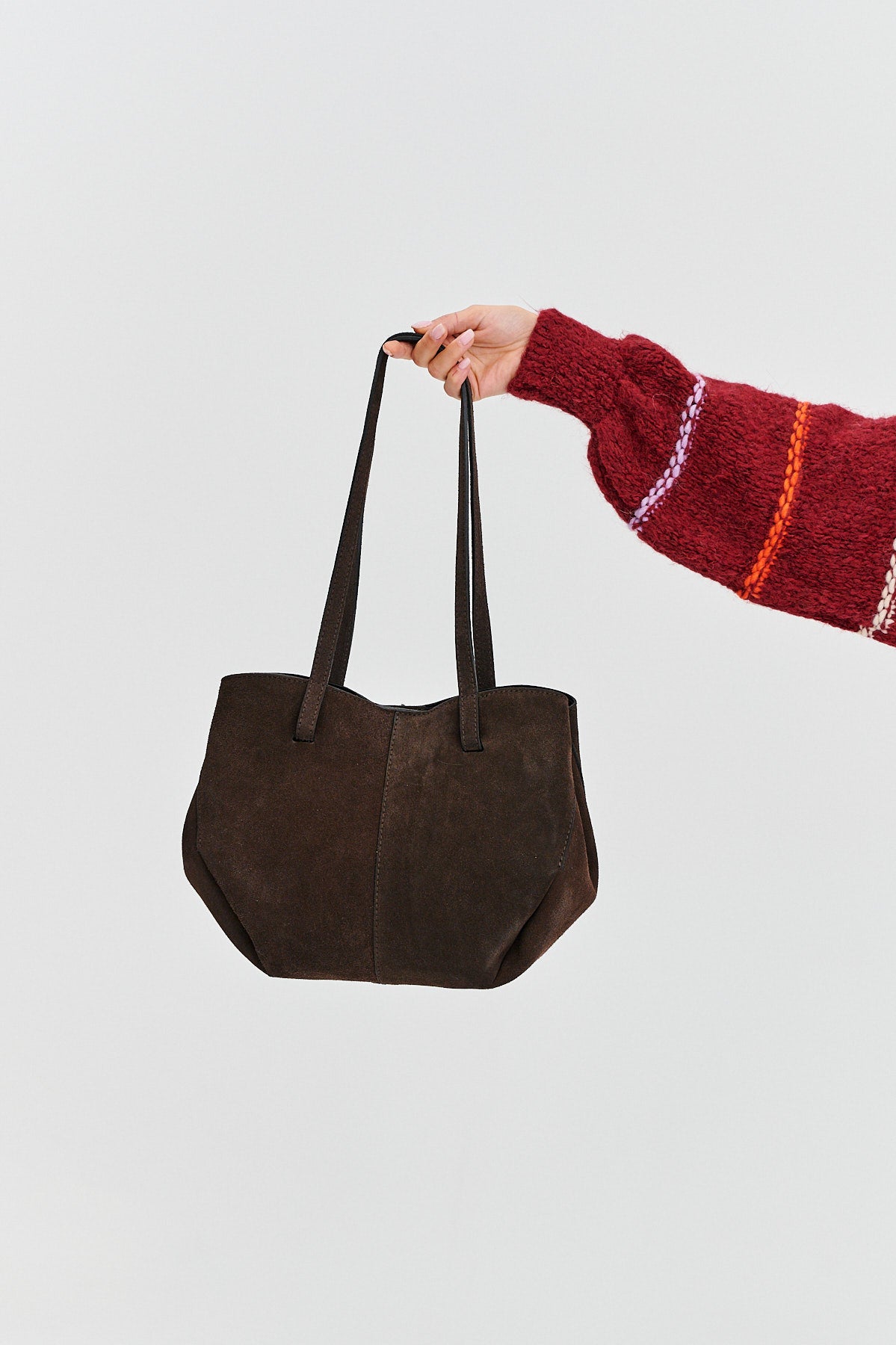 Torebka skórzana typu shopper Chocolate Glow
