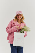 Lekka kurtka pikowana Rosy Blush