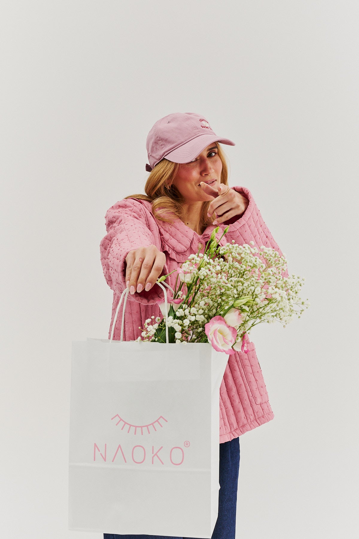 Lekka kurtka pikowana Rosy Blush