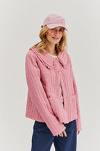 Lekka kurtka pikowana Rosy Blush