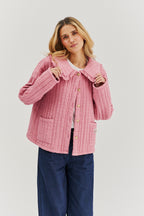 Lekka kurtka pikowana Rosy Blush