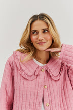 Lekka kurtka pikowana Rosy Blush