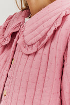 Lekka kurtka pikowana Rosy Blush