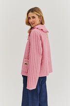 Lekka kurtka pikowana Rosy Blush