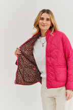 Kurtka dwustronna Pink Cheetah