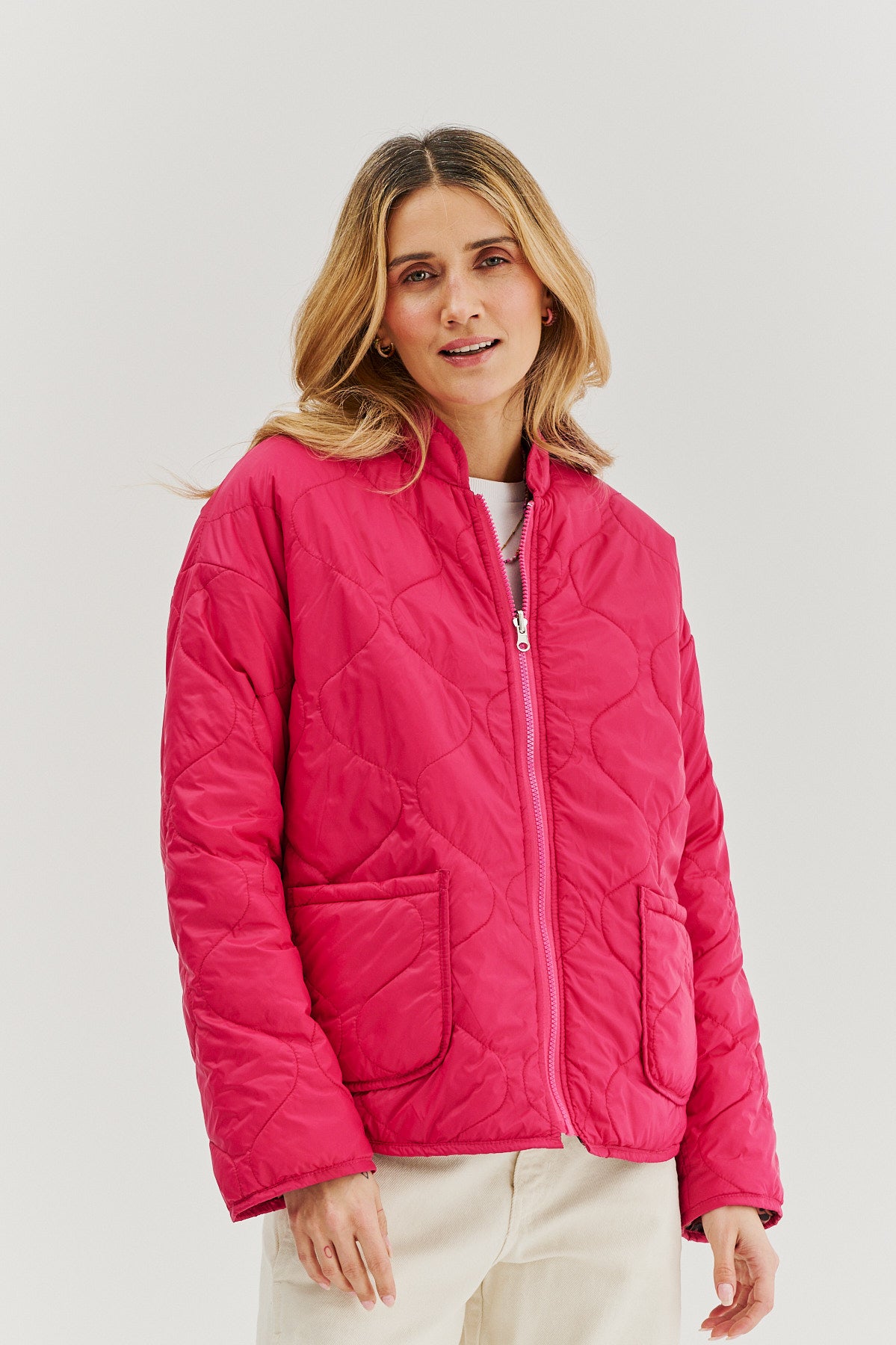Kurtka dwustronna Pink Cheetah