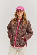 Kurtka dwustronna Pink Cheetah