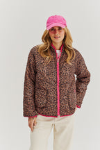 Kurtka dwustronna Pink Cheetah