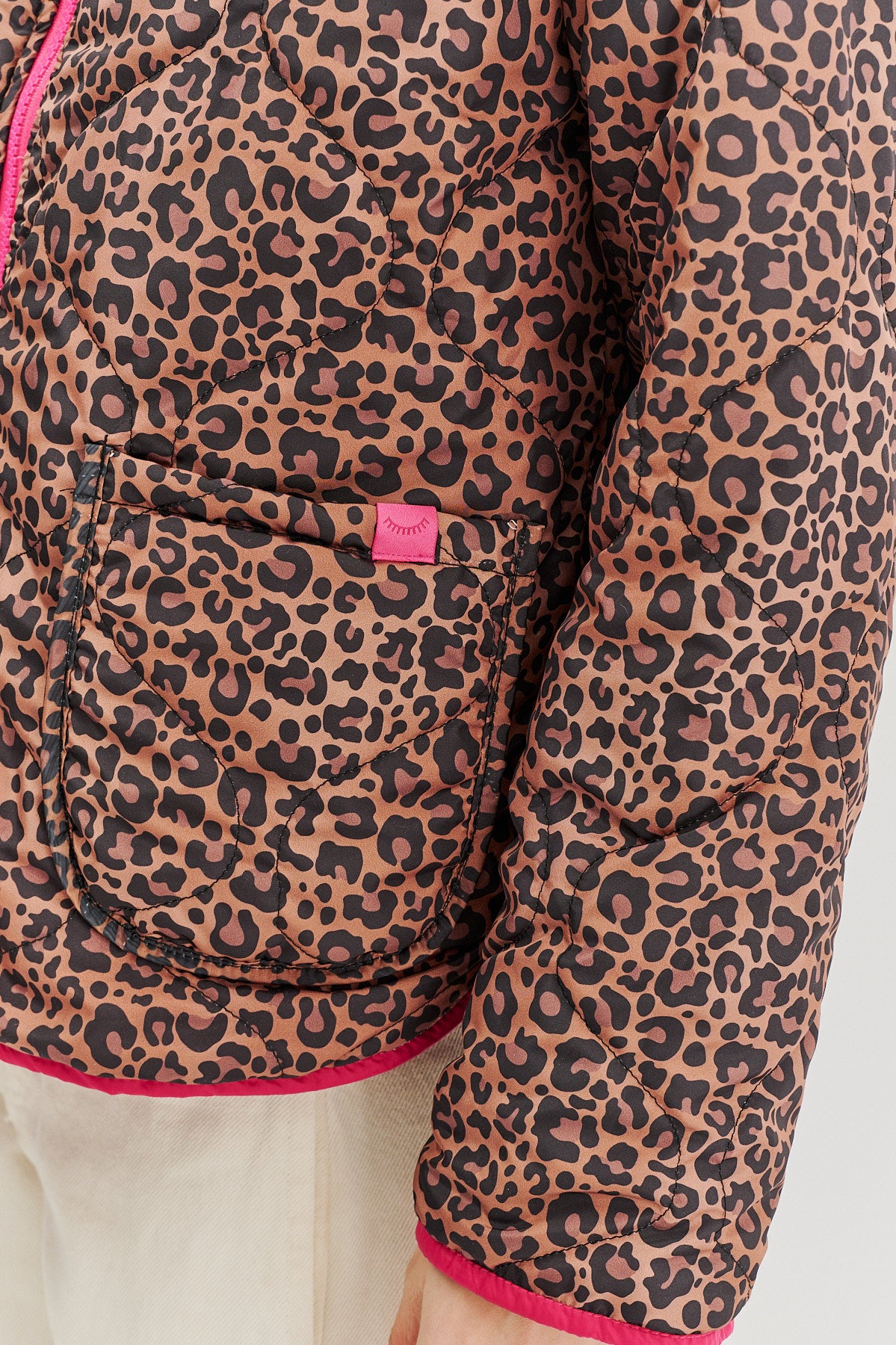 Kurtka dwustronna Pink Cheetah
