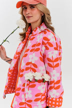 Kurtka dwustronna Peachy Bloom