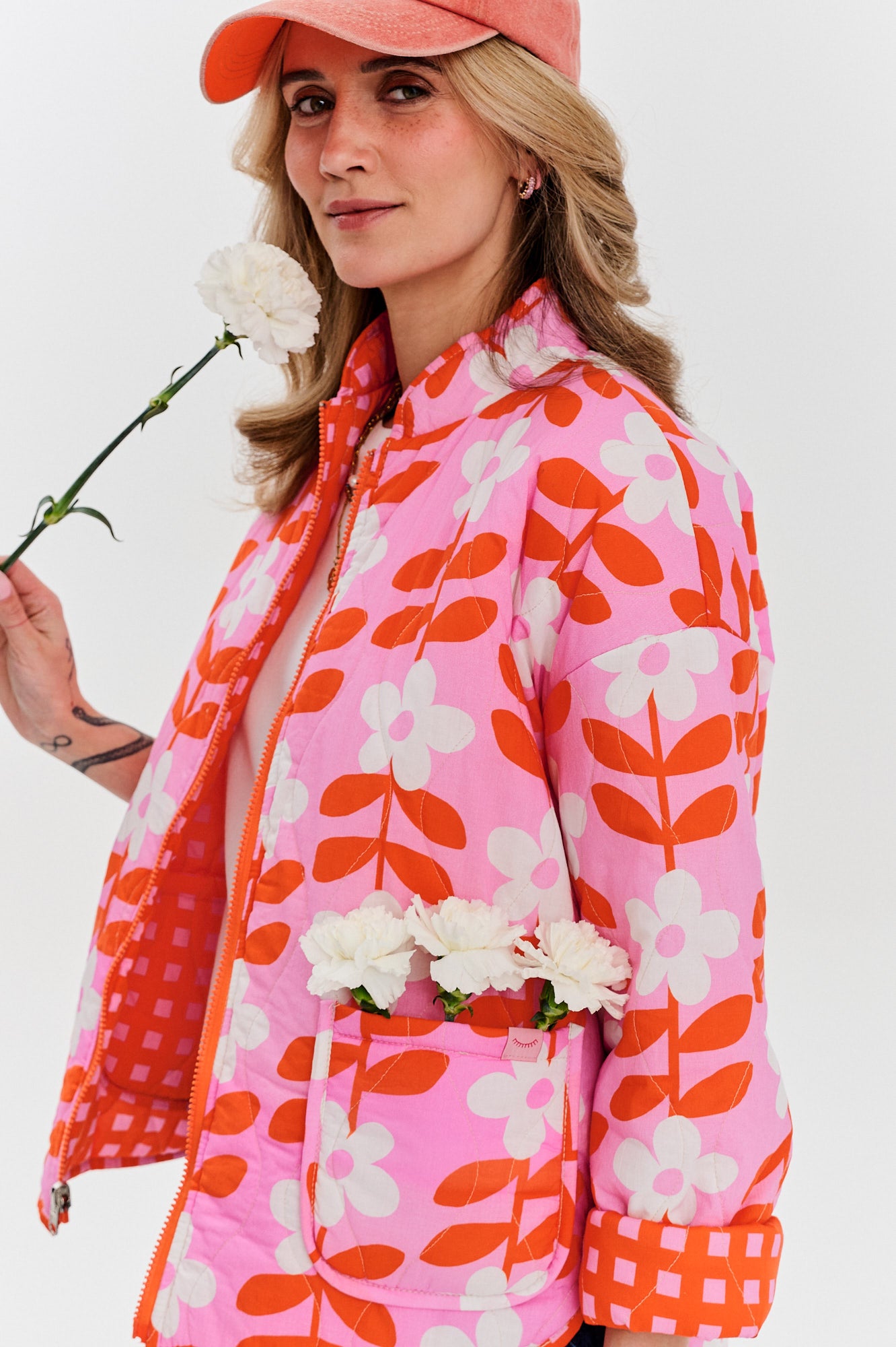 Kurtka dwustronna Peachy Bloom