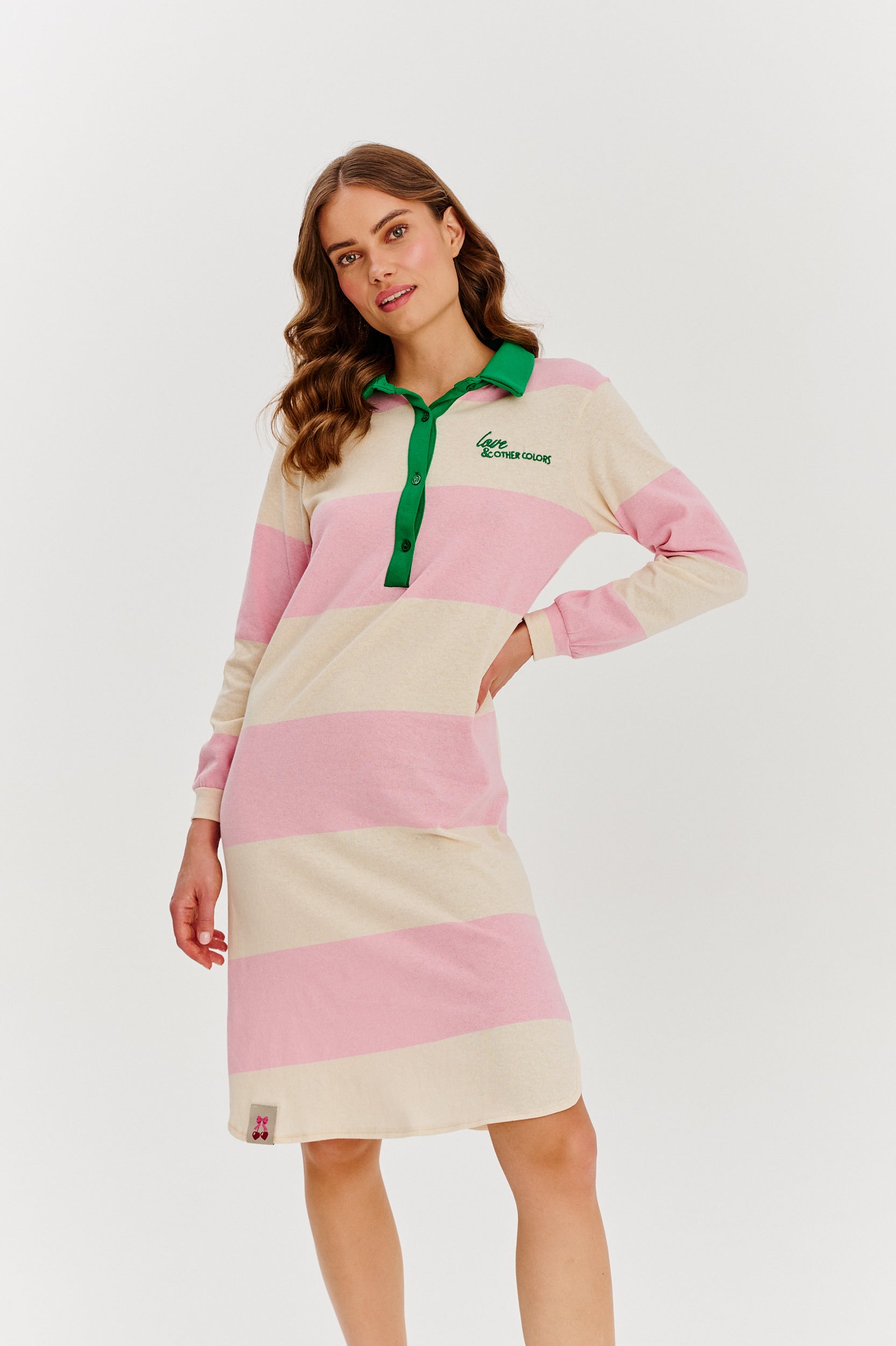 Sukienka dzianinowa polo Blossom Haze
