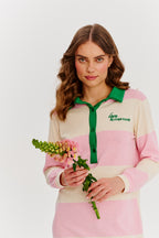 Sukienka dzianinowa polo Blossom Haze