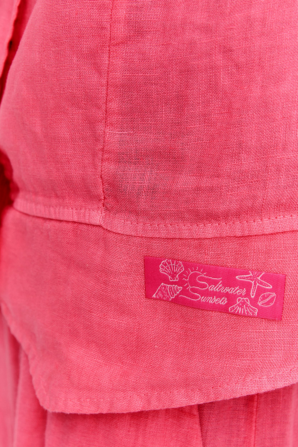 Kamizelka lniana Pink Sands