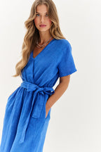 Kombinezon lniany Blue Margarita