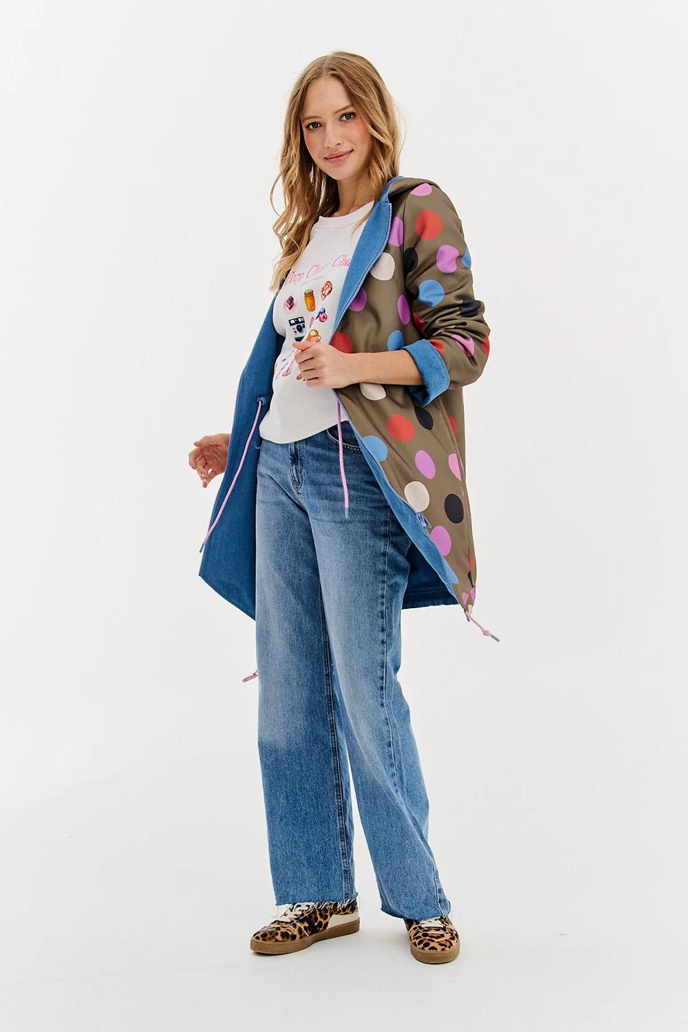 Parka dwustronna Moon Dots
