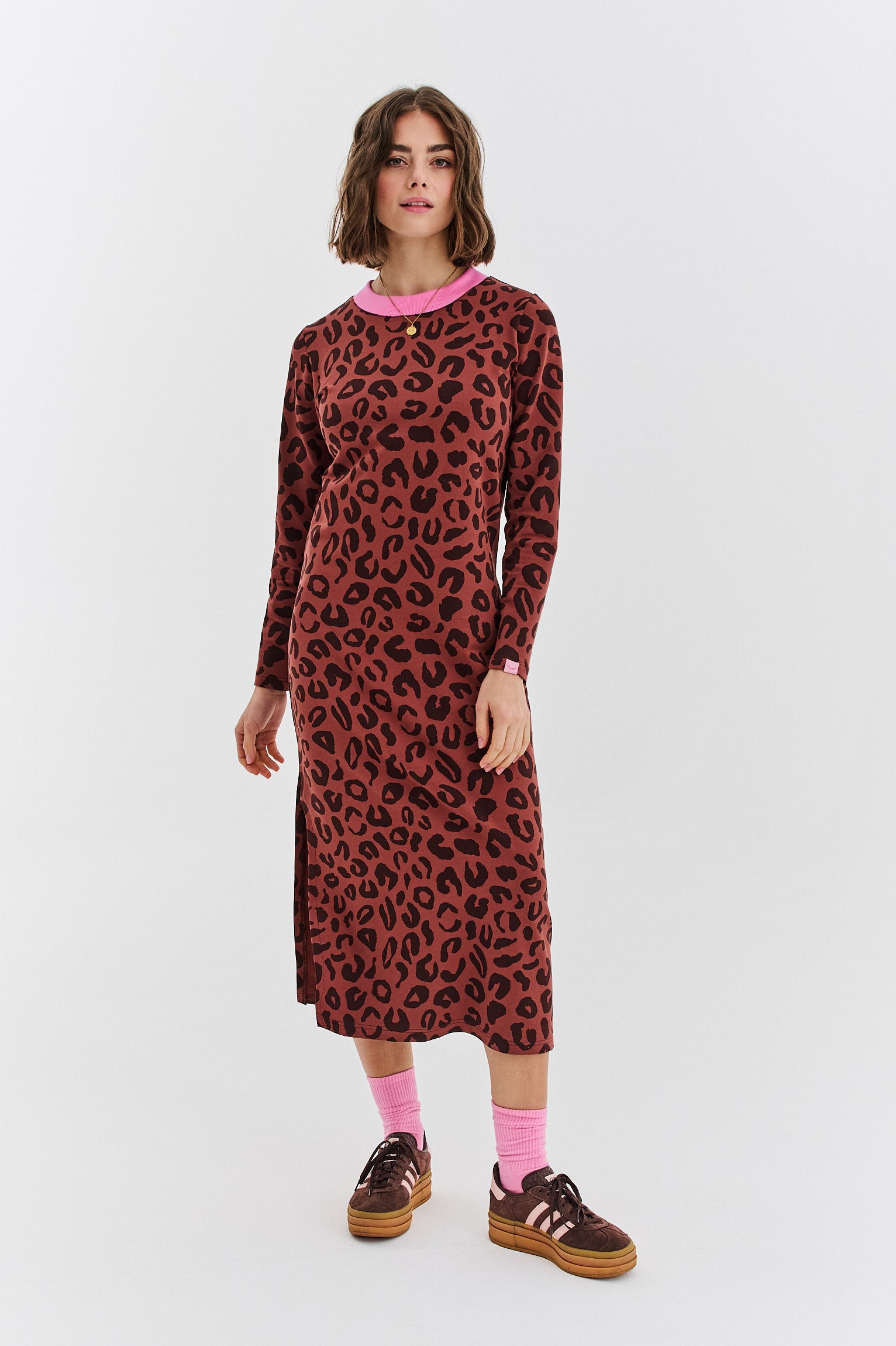 Sukienka dzianinowa Modern Leopard