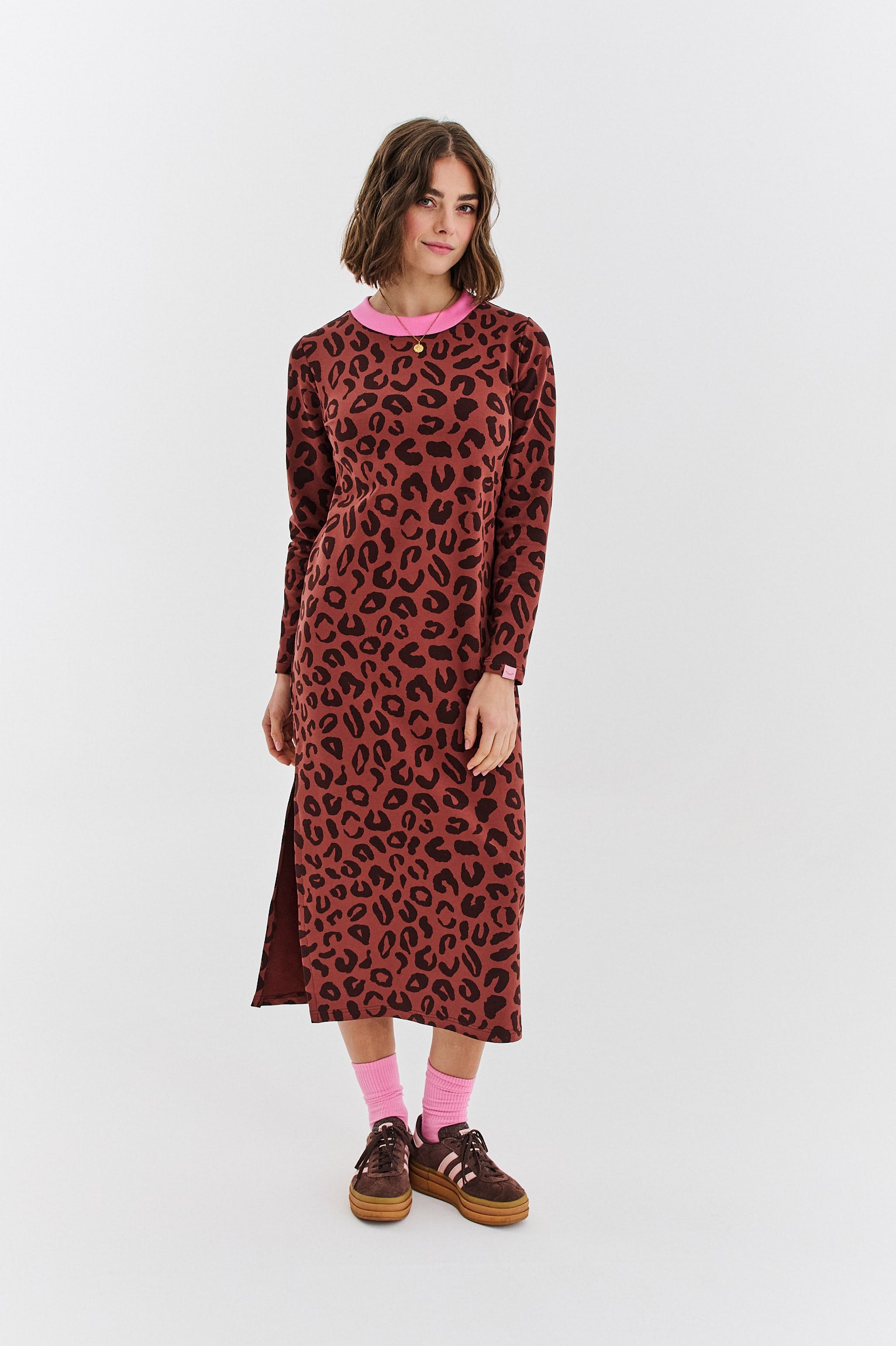 Sukienka dzianinowa Modern Leopard