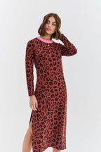 Sukienka dzianinowa Modern Leopard