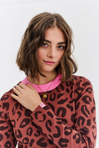 Sukienka dzianinowa Modern Leopard