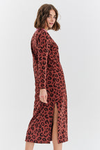 Sukienka dzianinowa Modern Leopard