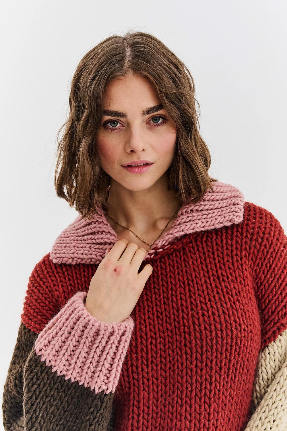 Sweter z wełną Smile Collector