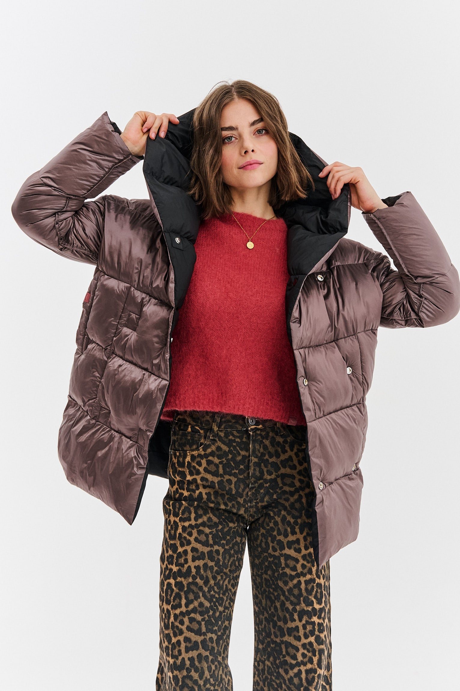 Dwustronna kurtka zimowa Alaska Velvet Earth