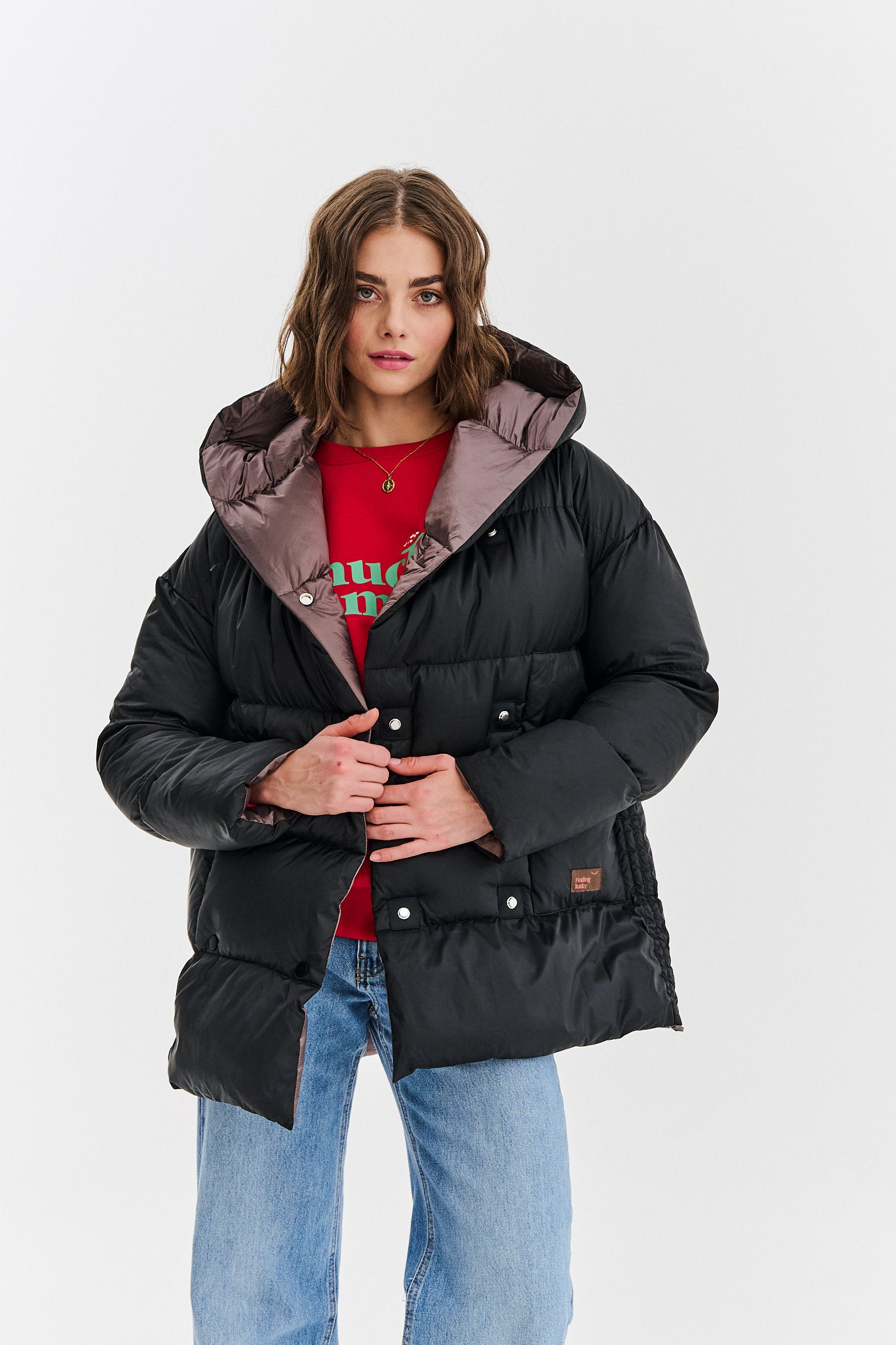 Dwustronna kurtka zimowa Alaska Velvet Earth