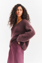 Sweter moherowy Brown Mirage