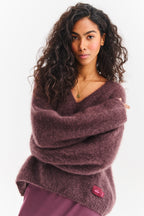 Sweter moherowy Brown Mirage