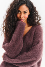 Sweter moherowy Brown Mirage