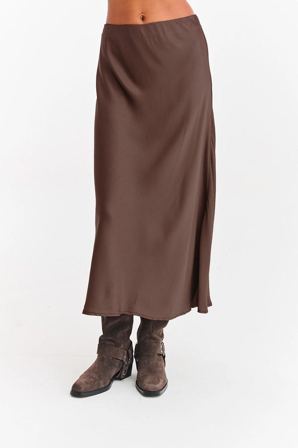 Spódnica midi Chocolate Touch