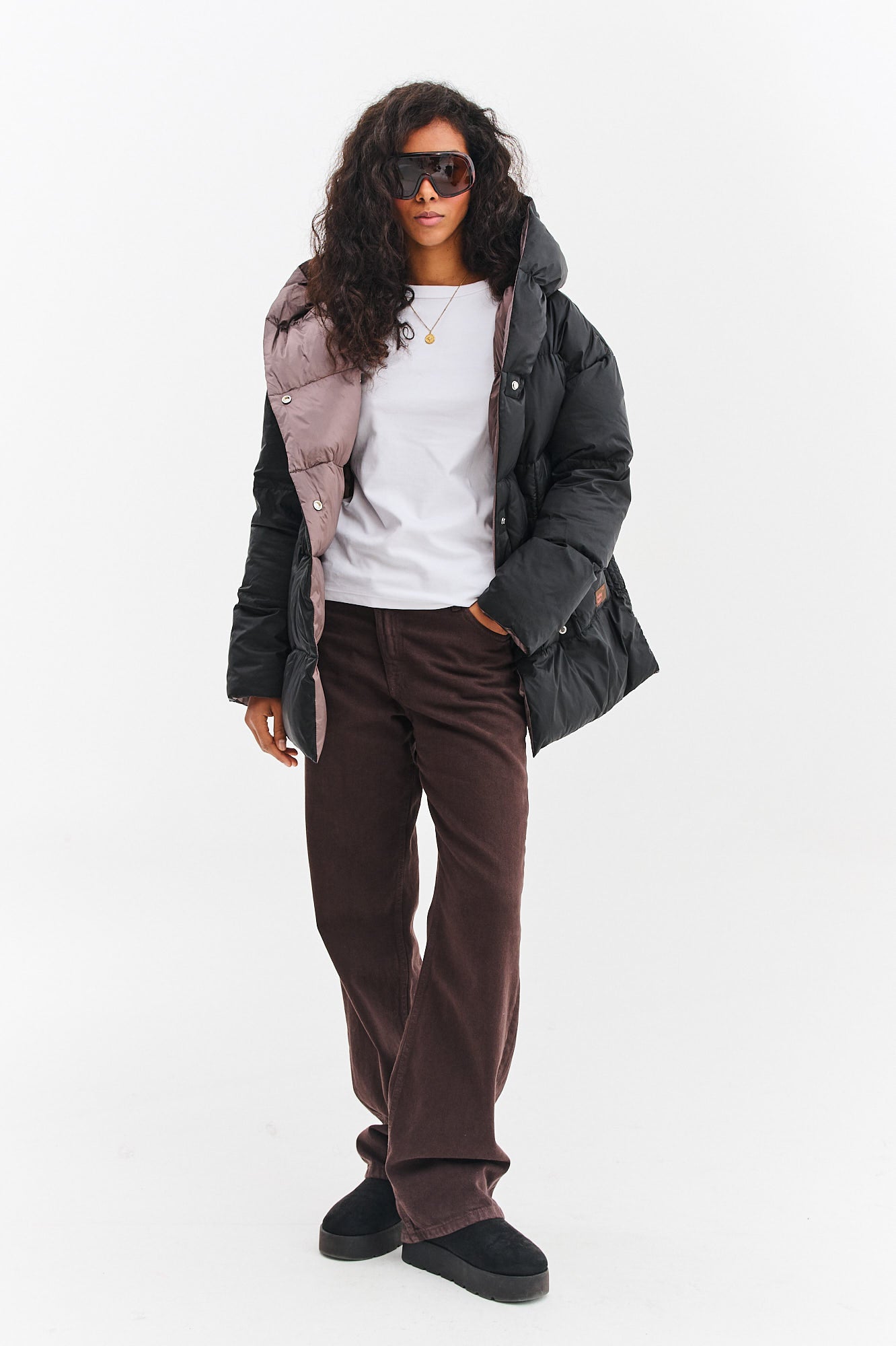 Dwustronna kurtka zimowa Alaska Velvet Earth