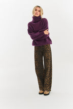 Sweter moherowy z golfem Nocturne