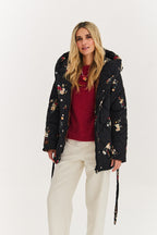 Kurtka pikowana Anabelle Midnight Flora